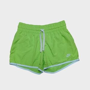 Nike Women's Bright Neon Green Atheltic Workout Running Lifting Shorts